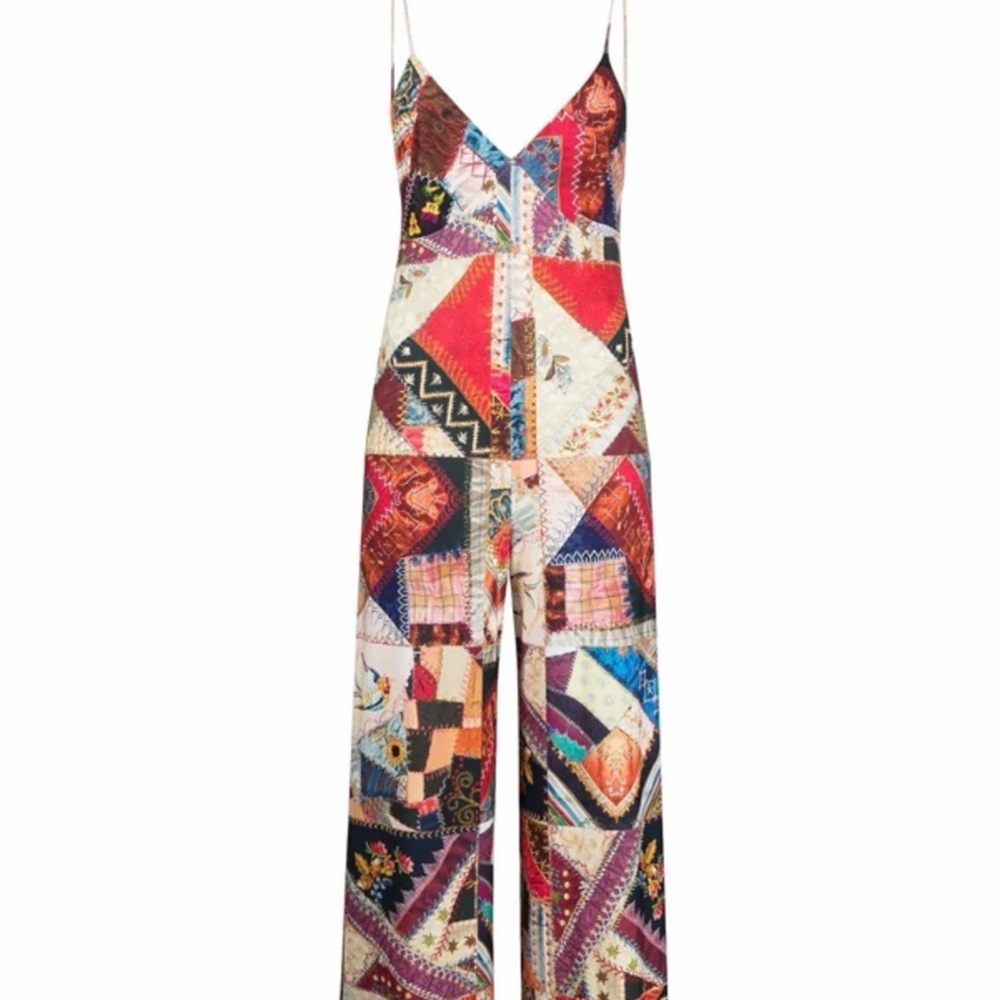 Norma Kamali Colorful Patchwork Jumpsuit